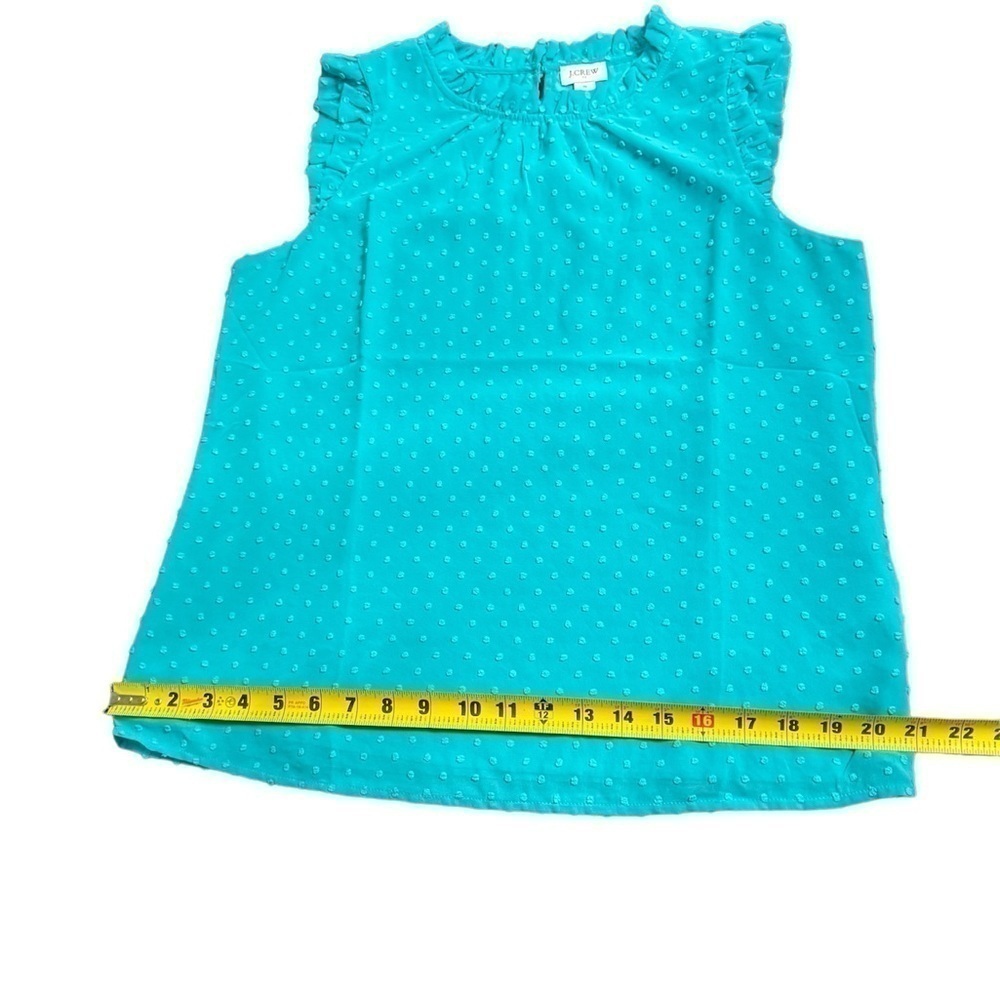J. Crew Sleeveless Blouse Womens Size Small Swiss Dot - Picture 5 of 12